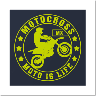 Motocross and Dirt Bike MX Gift Idea | Moto Is Life Posters and Art